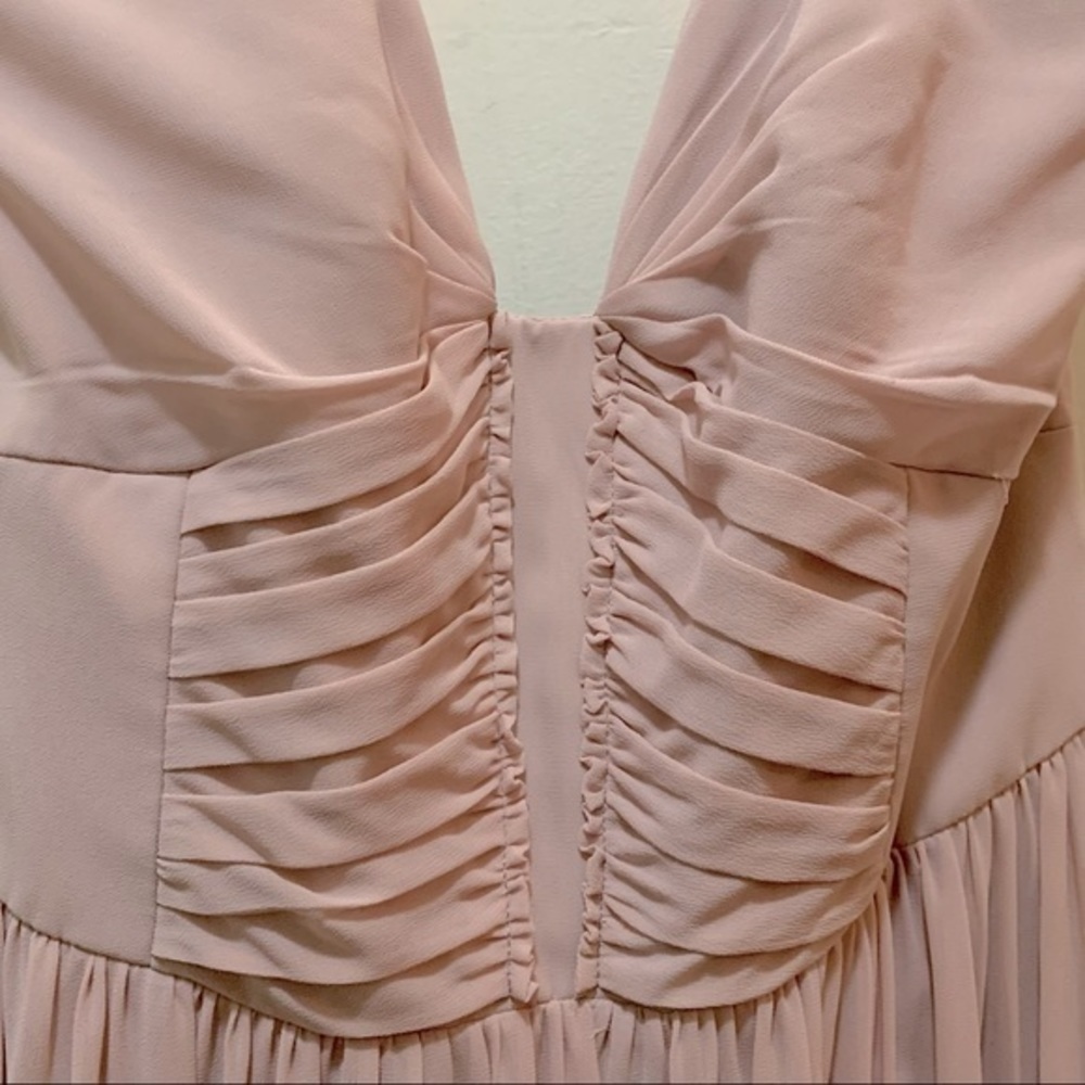 Pink chiffon dress prom wedding bridesmaid special occasion 10 NWT - Picture 4 of 8